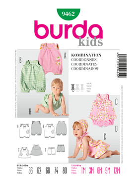 Burda Style BUR9462 | Kids' Coordinates | Front of Envelope
