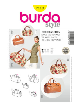 Burda Style BUR7119 | Travel Bags | Front of Envelope