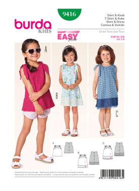 Burda Style BUR9416 | Toddlers | Front of Envelope