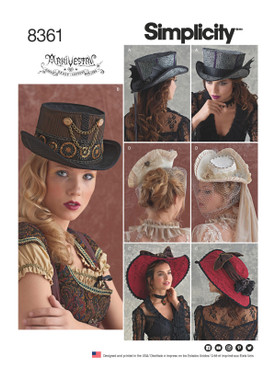 Simplicity S8361 | Hats in Three Sizes | Front of Envelope