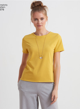 Simplicity S8376 | Misses' Knit Top with Multiple Pieces for Design Hacking