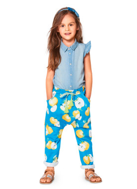 Burda Style BUR9342 | Child's Elastic Waistband Pants