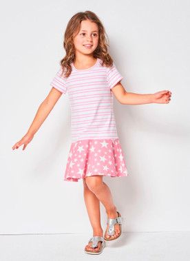 Burda Style BUR9341 | Child's Summer Jersey Dresses