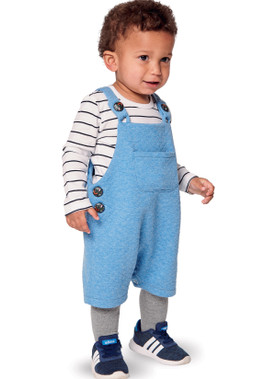 Burda Style BUR9295 | Babies' Bibbed Trousers or Pants – Overalls with Straps