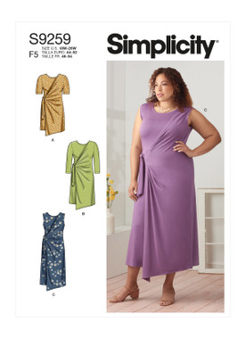 Simplicity S9259 | Women's Knit Dresses & Tunic | Front of Envelope