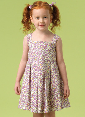 McCall's M6878 (Digital) | Children's/Girls' Pleated Dresses