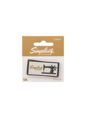 Simplicity Vintage Sewing Machine Sewing Labels 4 pc