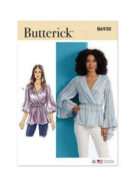 Butterick B6930 | Misses' Top | Front of Envelope