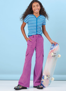 McCall's M8396 (PDF) | Girls' Shorts and Cargo Pants