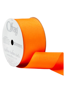 Offray Grosgrain Ribbon Torrid Orange, 1-1/2" x 21ft