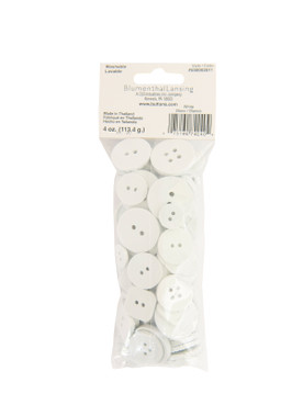 Favorite Findings Assorted Buttons, White
