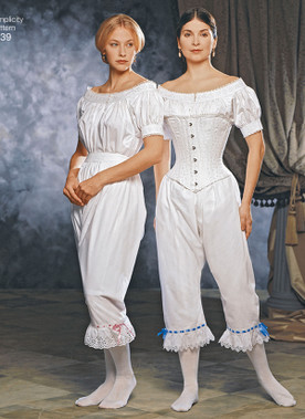 Simplicity Sewing Pattern Misses' Civil War Undergarments