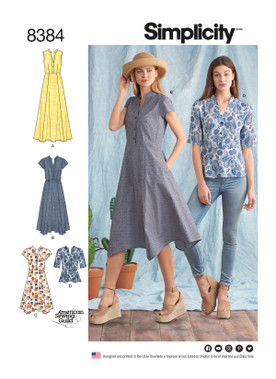 Simplicity Sewing Pattern Misses' Dress with Length Variations and Top