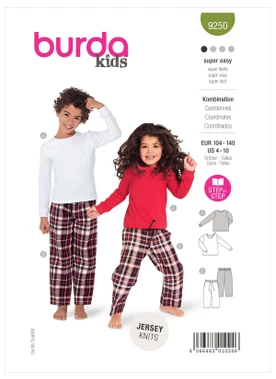 Burda Style Pattern 9250 Children's Co-ords