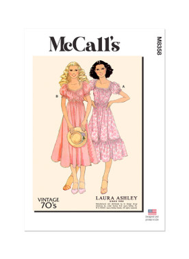 Misses' Vintage Wrap Dress by Laura Ashley