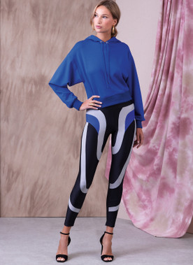Misses' Knit Tops and Leggings in Two Lengths