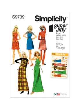 Misses' Back-Wrap Dress and Jumper in Two Lengths