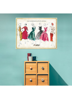 Simplicity Vintage After-Five Fashions Poster