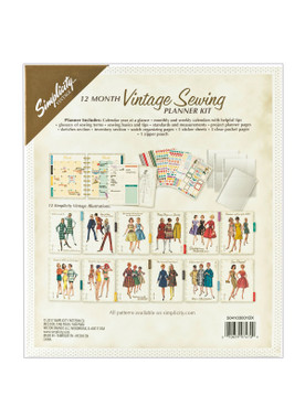 Simplicity Vintage 12-Month Sewing Planner Gift Set