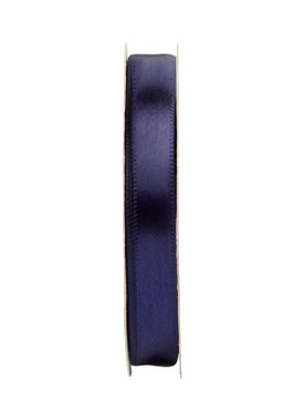 Single Face Satin Ribbon - Navy, 3/8" x 21ft