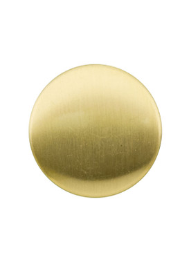 3/4" Satin Gold Flat Shank Buttons, 3 Packages