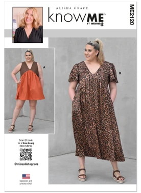 Misses' Dress with Sleeve and Length Variations by Alisha Grace