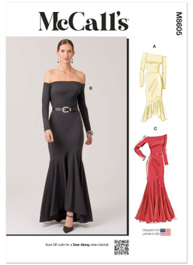 McCall's Sewing Pattern Misses' Dresses with Petite Lines