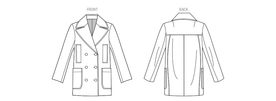 Vogue Patterns Misses' Double-Breasted Jacket