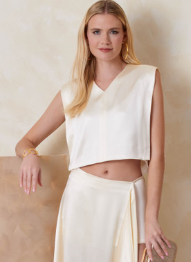 Vogue Patterns Misses' Cropped Top and Draped Skort