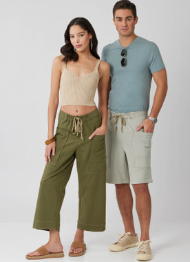 McCall's Sewing Pattern Unisex Shorts and Pants