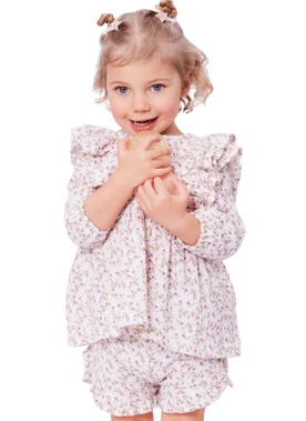 Burda Style Pattern 9190 Babies Top and Pants
