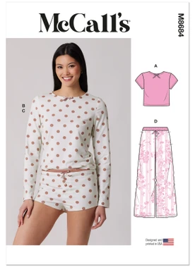 McCall's Sewing Pattern Misses' Knit Pajamas