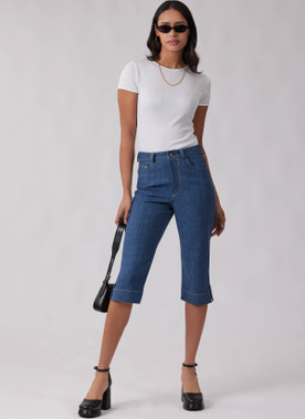 Simplicity Sewing Pattern Misses’ Jeans in Two Lengths