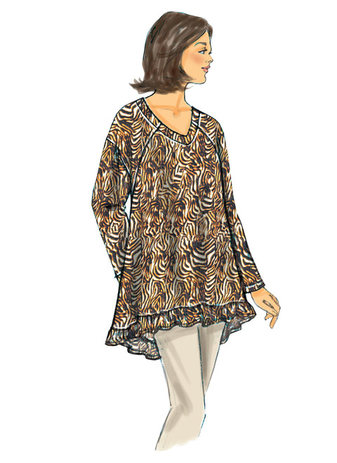 Butterick B6215 (Digital) | Misses' Raglan Sleeve Tops