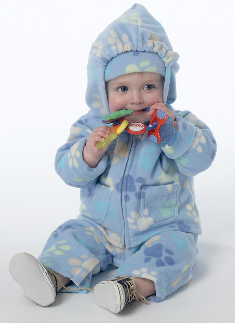 Butterick B6238 (Digital) | Infants' Hooded Jacket, Overalls, Pants, Bunting and Hat