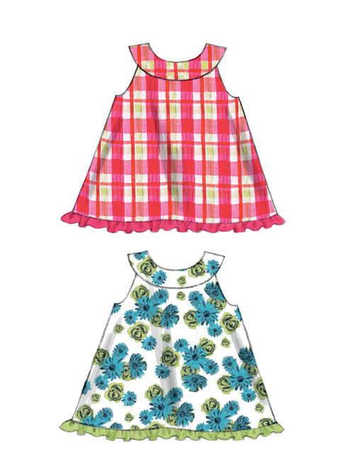 McCall's M6912 | Infants' Reversible Top, Dresses, Bloomers and Pants