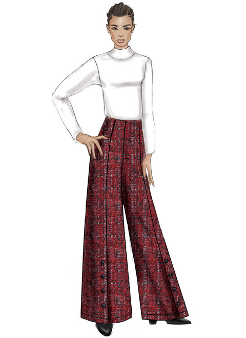 Vogue Patterns V9282 | Misses' Pants with Button Detail