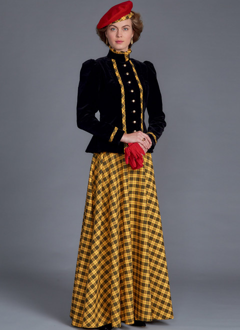 McCall's M8077 (Digital) | Misses' Historical Jacket & Skirt