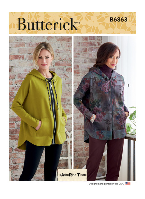 Butterick B6863 (Digital) | Misses' Jacket | Front of Envelope