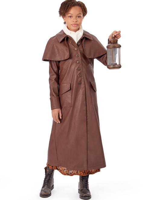 McCall's M8227 | Girls' and Boys' Costume Coats with Mask