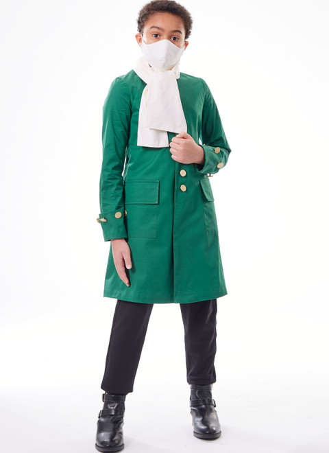 McCall's M8227 | Girls' and Boys' Costume Coats with Mask