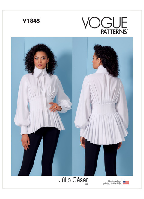 Vogue Patterns V1845 | Misses' Shirt | Front of Envelope