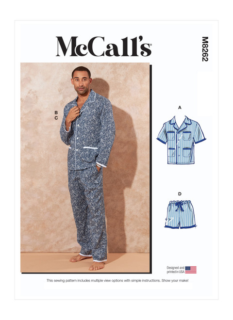 McCall's M8262 | Men's Pajamas | Front of Envelope