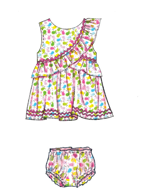 Butterick B6904 | Infants' Romper, Dress and Panties