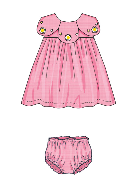 Butterick B6903 | Infants' Dress and Panties