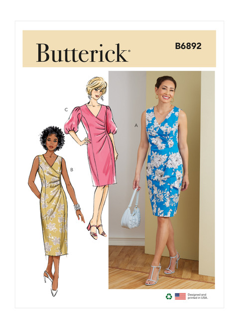 Butterick B6892 | Misses' Dress | Front of Envelope