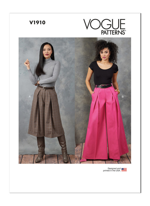 Vogue Patterns V1910 | Misses' Pants | Front of Envelope
