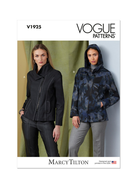 Vogue Patterns V1925 | Misses' Jacket in Two Lengths by Marcy Tilton | Front of Envelope