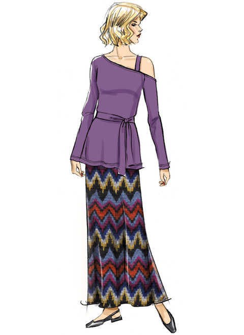 Butterick B6913 (Digital) | Misses' Knit Dress, Top, Skirt and Pants