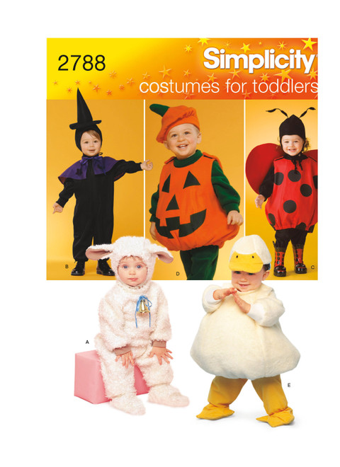 Simplicity S2788 | Toddler Costumes | Front of Envelope